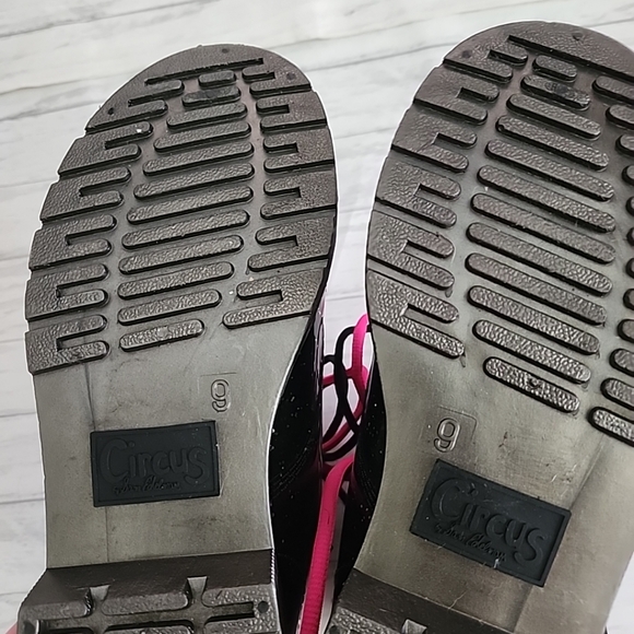 Circus By Sam Edelman Black Sparkly Boots Women's Size 9 - Picture 3 of 5